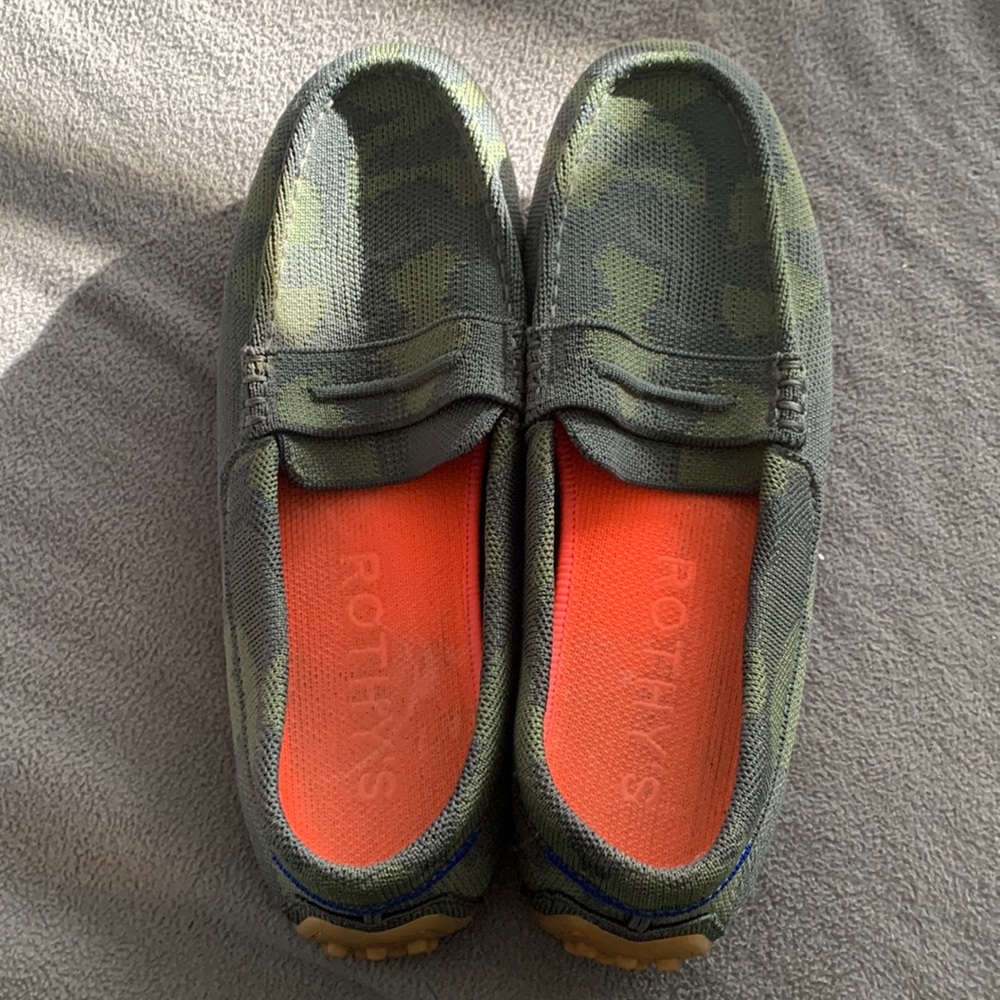 Rothy loafer in seasonal discontinued army print